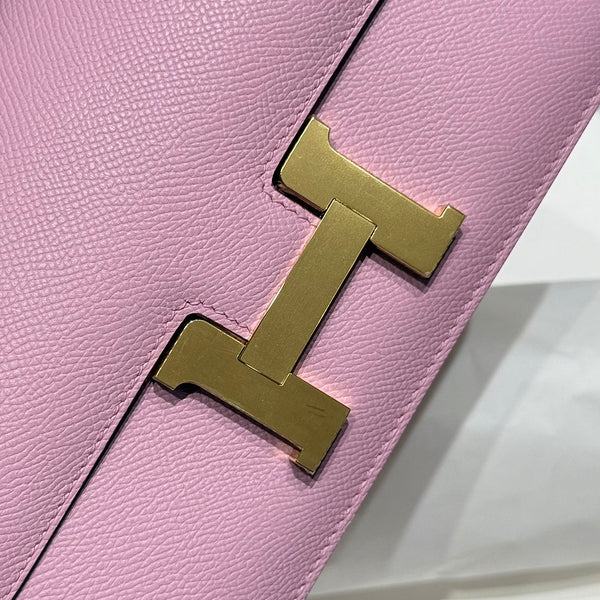 HM Constance Elan 24 Rosa tenue Epsom Oro Hardware 237348