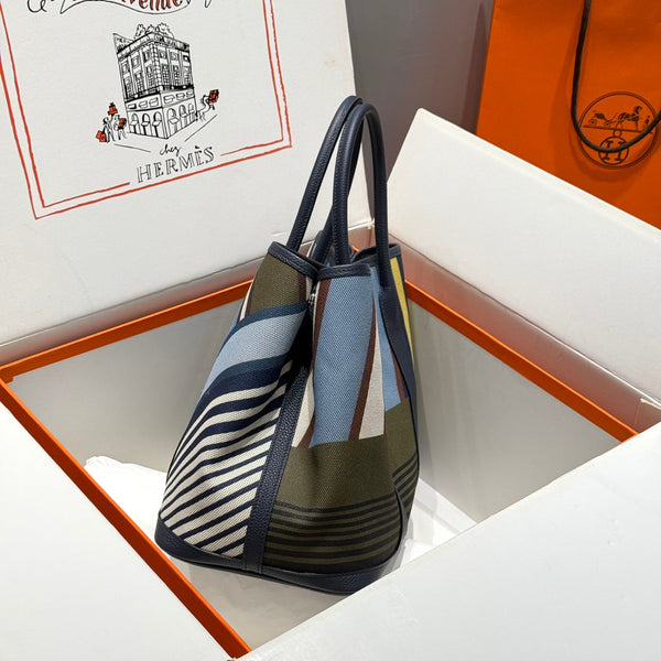 HM Garden Party 36 Multicolor Canvas and Negonda Calfskin 243168