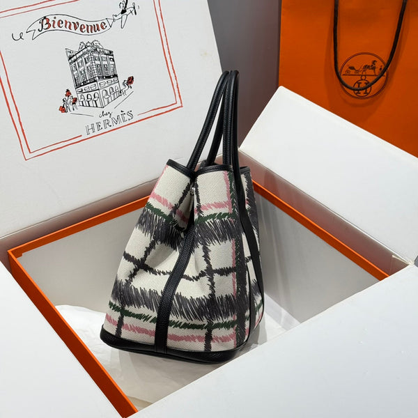 HM Garden Party 36 Multicolor Canvas and Negonda Calfskin 243186