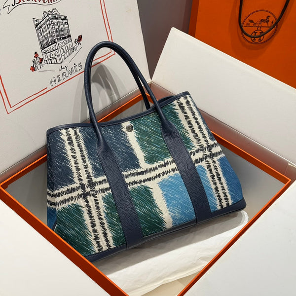 HM Garden Party 36 Multicolor Canvas and Negonda Calfskin 243180