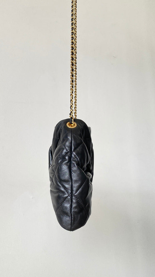 CC 25 AW Mini Bow Bag 26.5cm Black Shiny Lambskin