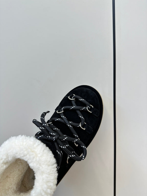 Miu Ankle Boots Black Suede