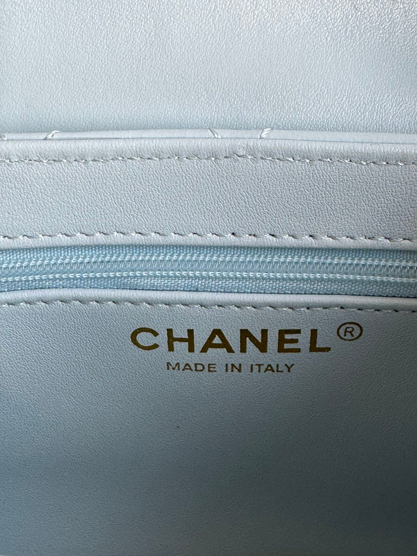 cc 24a nano 19cm kelly shopper bag cloud blue lambskin