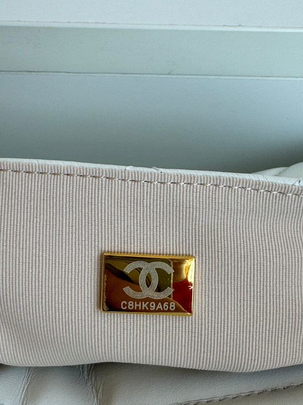 CC 23C Small Hobo Bag 21.5 Light Cloud Blue Lambskin Gold Hardware