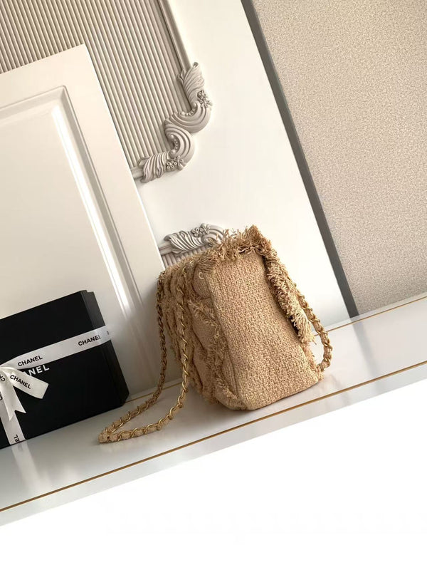 CC 2025 Crochet 38cm Beige Tweed Fabric 298113