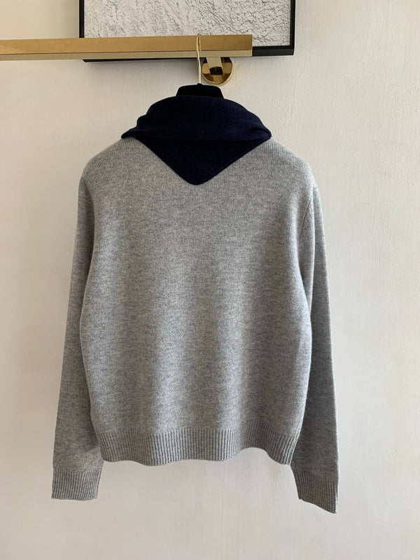 CD 26K Knit Sweater Round Neck Scarf Cashmere 437841