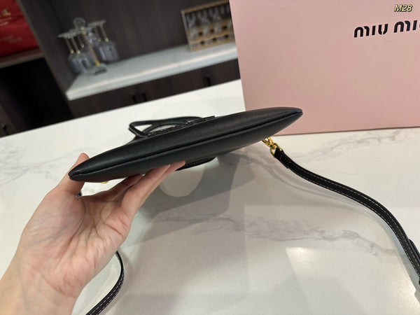 IVY MINI TOTE BAG 20 IN BLACK CALFSKIN