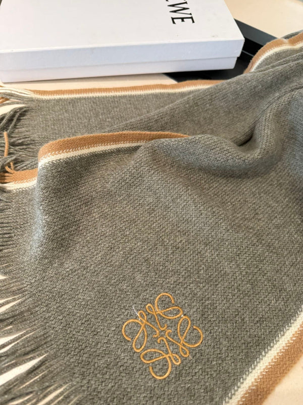 Loewe Scarf 180CM Dark Green Cashmere 968540