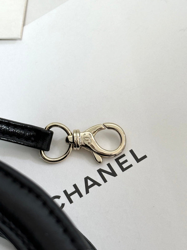 CC 25P Mini 31 Bag Black Waxed Sheepskin Gold Hardware 243582