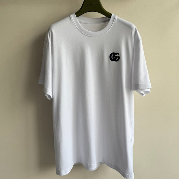 T-shirt a maniche corte Gucci in cotone bianco