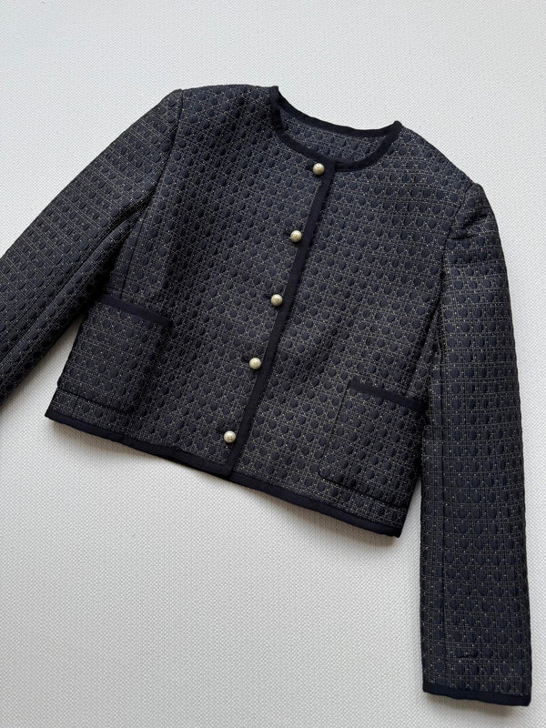 CD 25 Crew Neck Jacket Black Polyester Nylon