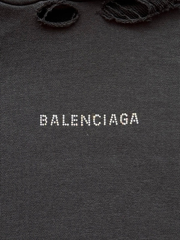 Balenciaga 25 Hoodie Black Cotton 0025