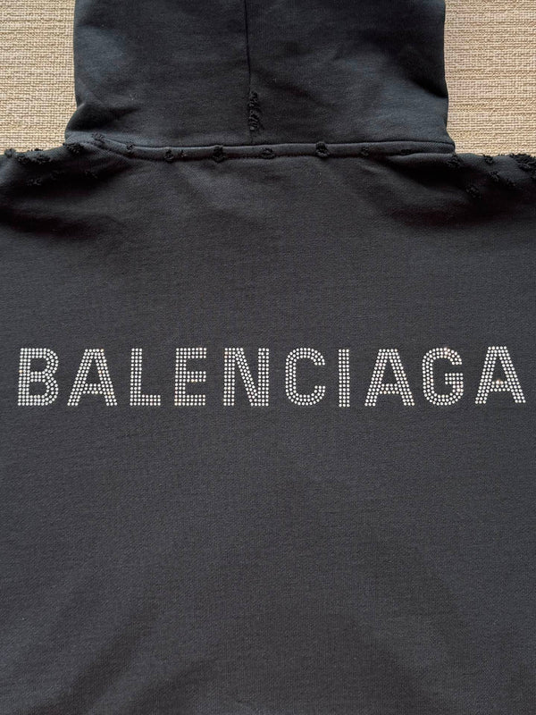 Balenciaga 25 Hoodie Black Cotton 0025