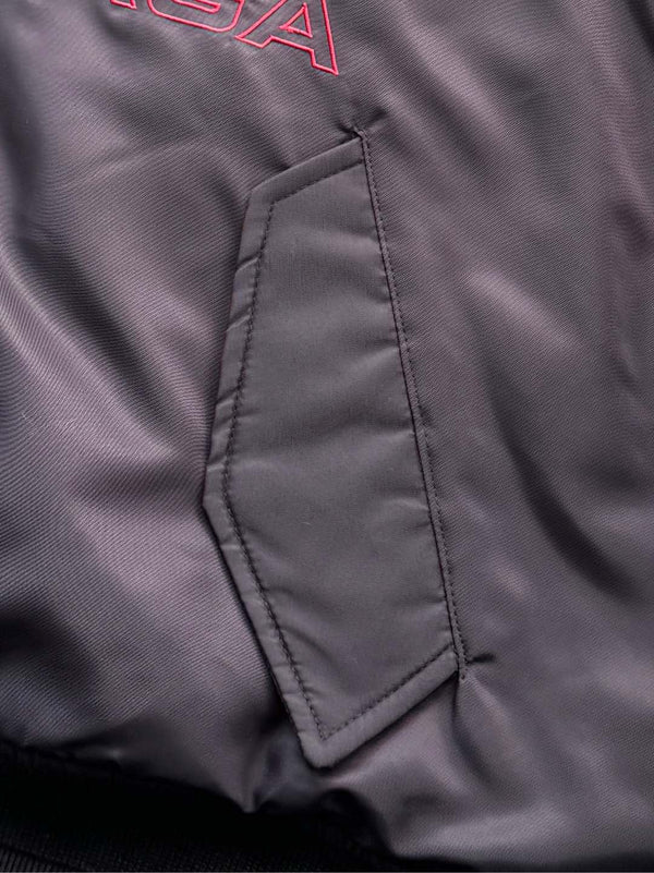 Balenciaga 25 Down Jackets Charcoal Purple Polyester 0028