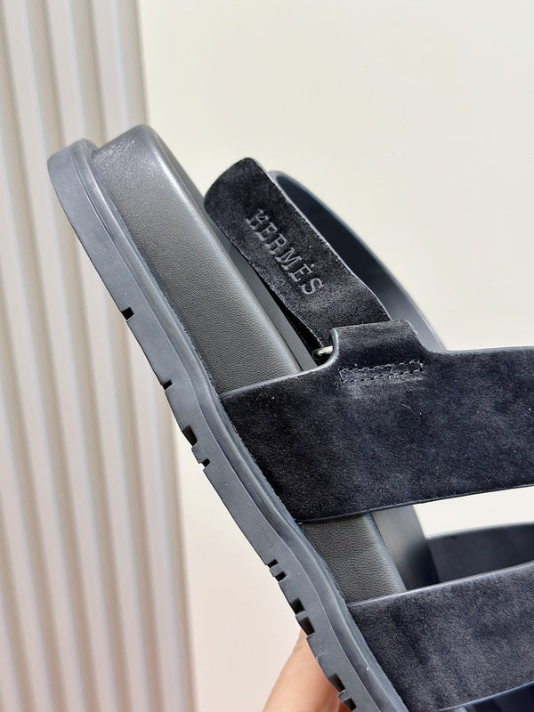 HM GENIUS SANDAL BLACK SUEDE