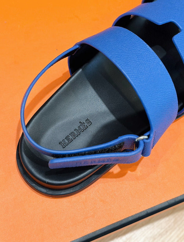 HM GENIUS SANDAL COBALT CALFSKIN