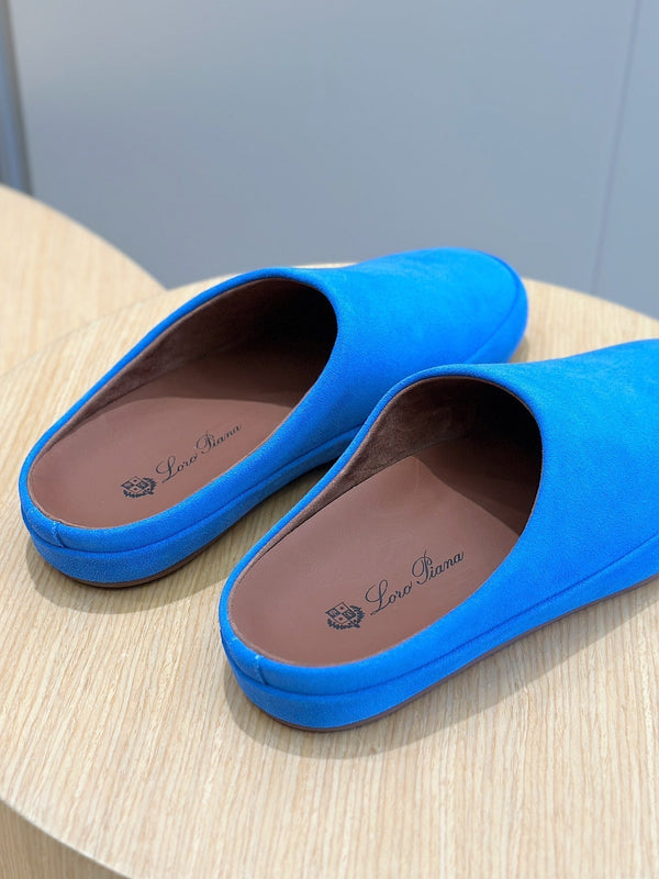 LP TOMORI SABOT MULES LAPIS SUEDE