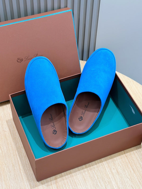 LP TOMORI SABOT MULES LAPIS SUEDE