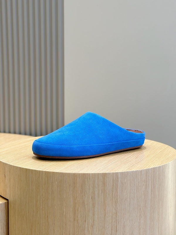 LP TOMORI SABOT MULES LAPIS SUEDE