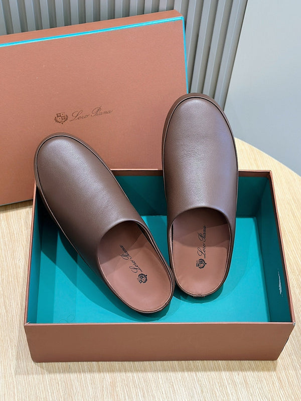 MULES SABOT LP TOMORI CIOCCOLATO IN VITELLO