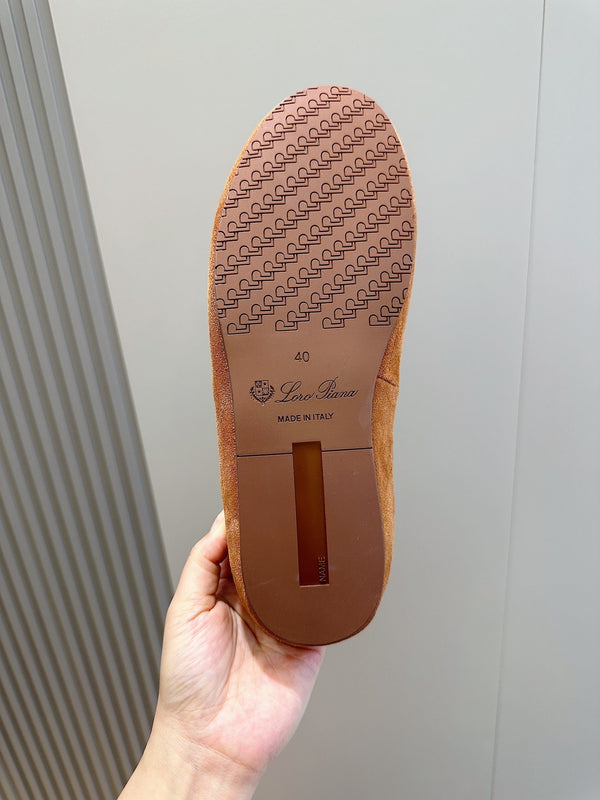 MULES SABOT LP TOMORI IN CAMOSCIO TAWNY