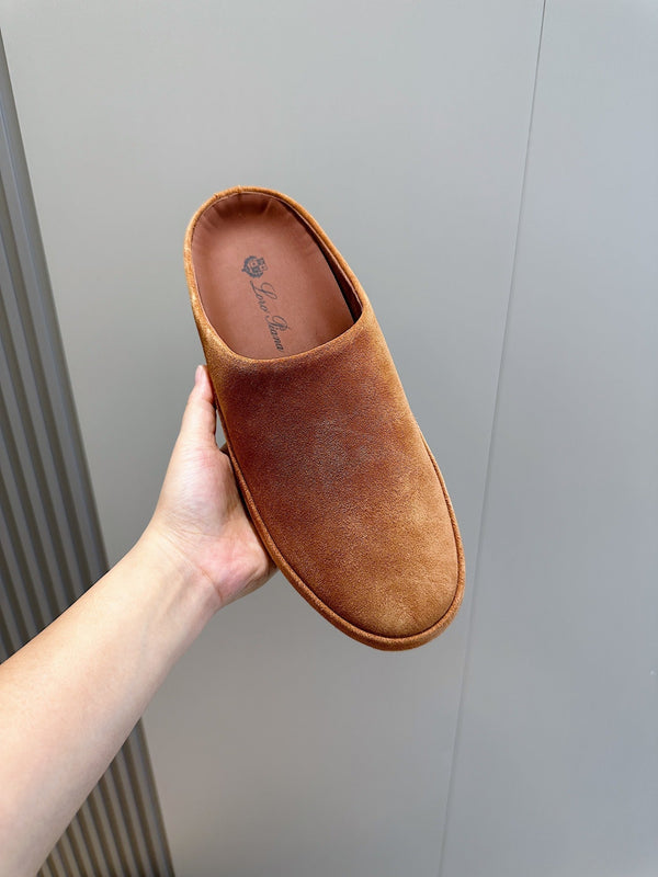 MULES SABOT LP TOMORI IN CAMOSCIO TAWNY