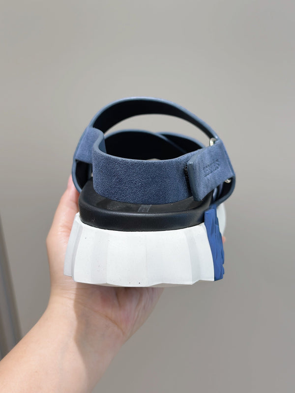 HM ELECTRIC SANDAL AEGEAN SUEDE AND CALFSKIN