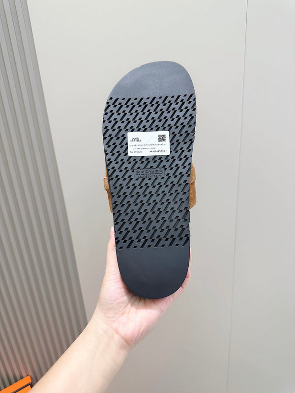 HM Men's Jackson Slide Black Epsom Calfskin 547711