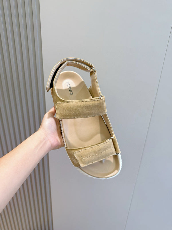 HM Men's Junior Sandal Beige Suede 643238