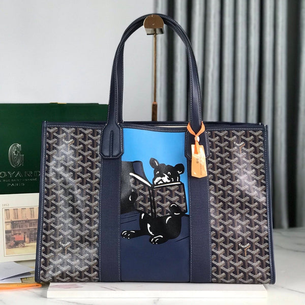 TOTE GOYA VILLETTE 45 IN TELA GOYARDINE BLU NAVY