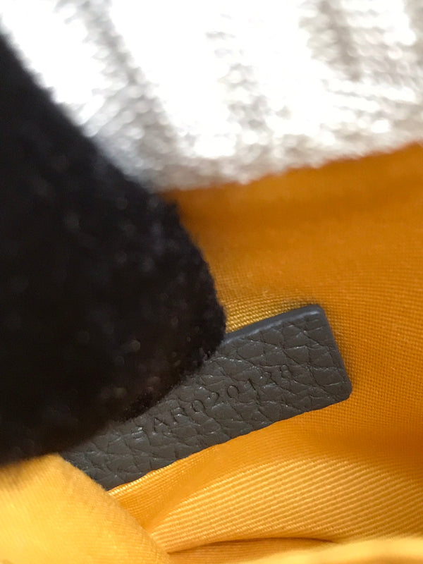 GRAND BLEU 16 IN TELA GOYARDINE GRIGIA E PELLE DI AGNELLO