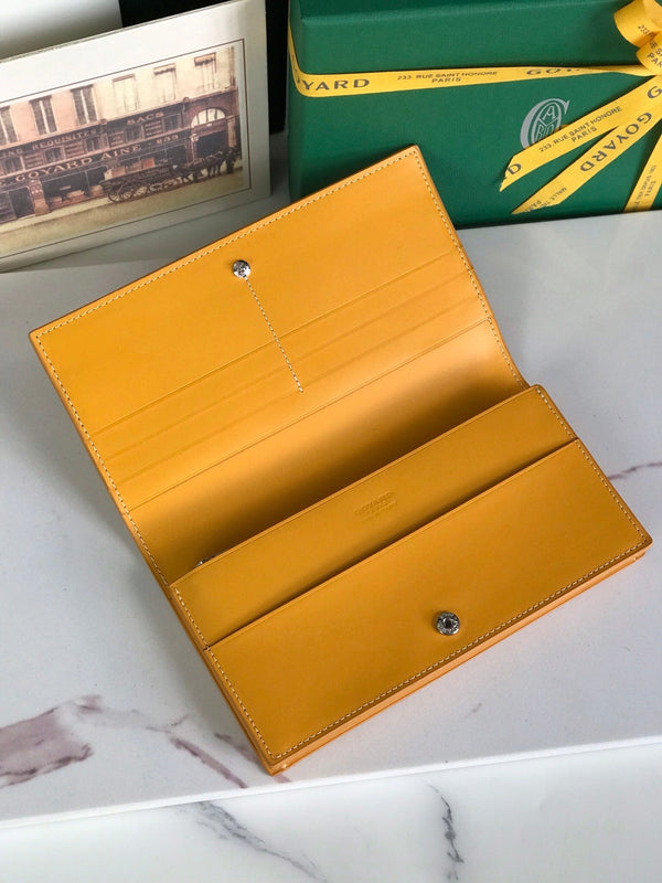 PORTAFOGLIO RICHELIEU 19 IN TELA GOYARDINE GIALLA