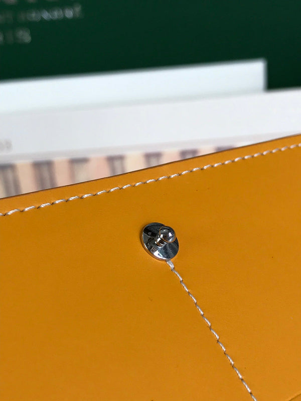 PORTAFOGLIO RICHELIEU 19 IN TELA GOYARDINE GIALLA