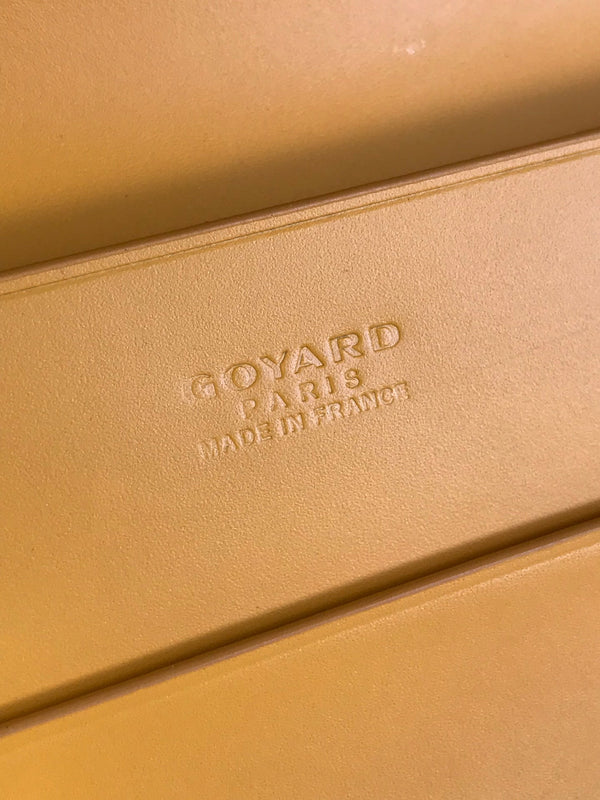 PORTAFOGLIO RICHELIEU 19 IN TELA GOYARDINE GIALLA