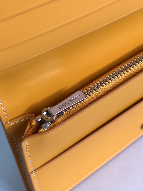 PORTAFOGLIO RICHELIEU 19 IN TELA GOYARDINE GIALLA