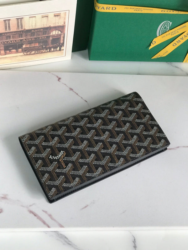 PORTAFOGLIO RICHELIEU 19 IN TELA GOYARDINE NERA