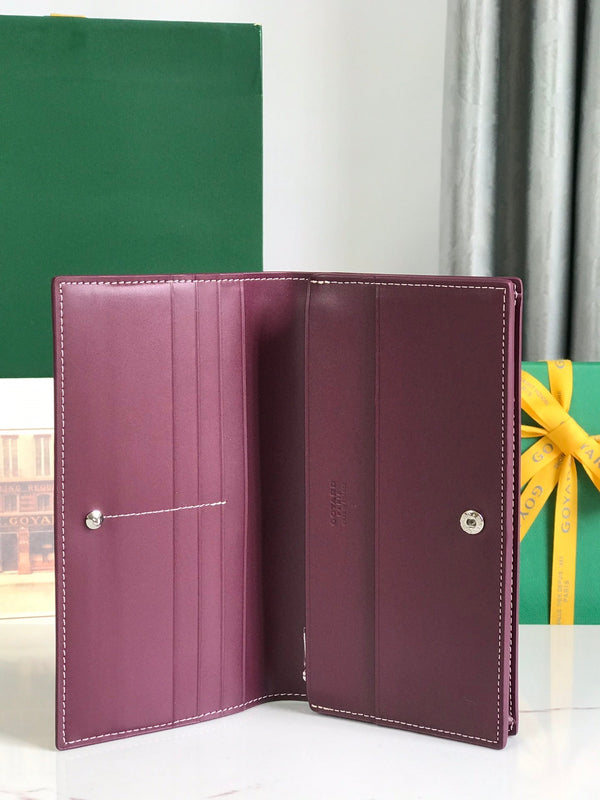 PORTAFOGLIO RICHELIEU 19 IN TELA GOYARDINE ROSSO VINO