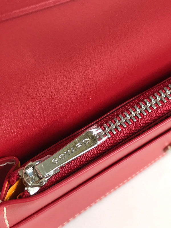 PORTAFOGLIO RICHELIEU 19 IN TELA GOYARDINE ROSSA CLASSICA