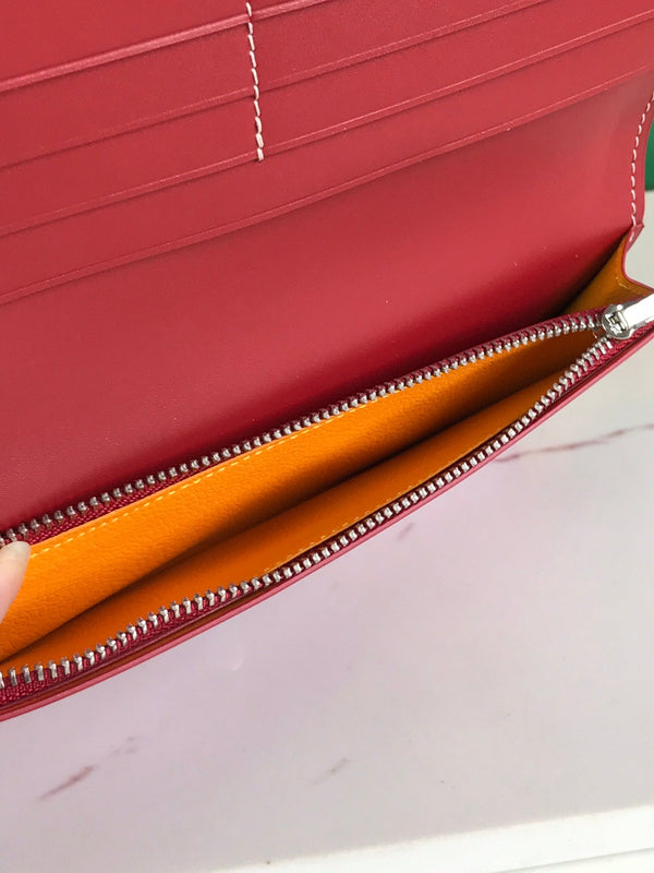 PORTAFOGLIO RICHELIEU 19 IN TELA GOYARDINE ROSSA CLASSICA