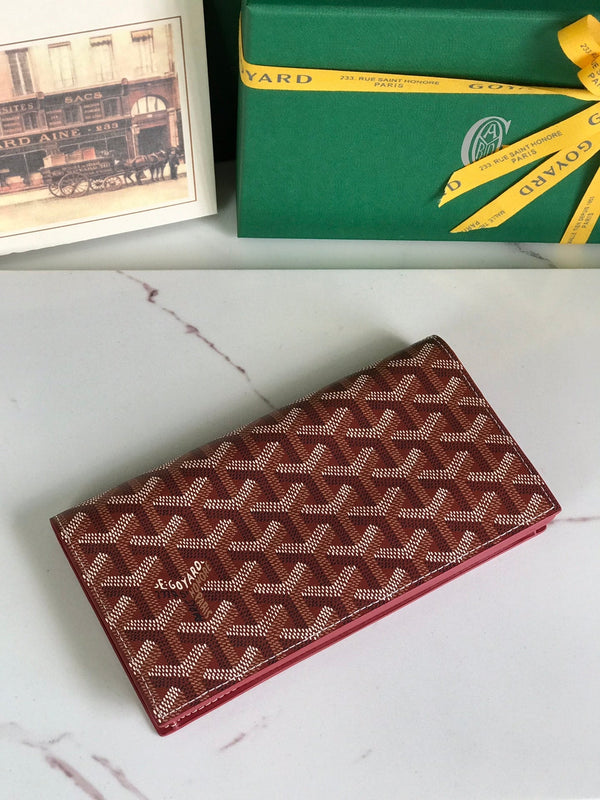 PORTAFOGLIO RICHELIEU 19 IN TELA GOYARDINE ROSSA CLASSICA