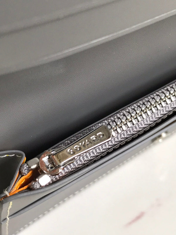 PORTAFOGLIO RICHELIEU 19 IN TELA GOYARDINE GRIGIA