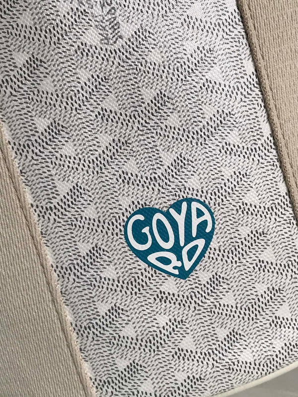 PICCOLO BELHARRA 24 IN TELA GOYARDINE BIANCA E PELLE DI AGNELLO