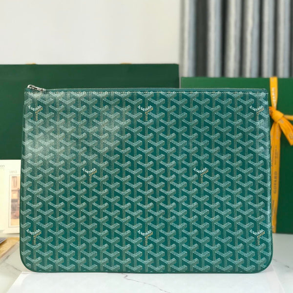 POUCH SÉNAT MGM 40 IN TELA GOYARDINE VERDE