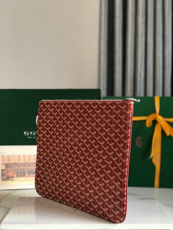 SÉNAT MGM POUCH 40 IN MONZA RED GOYARDINE CANVAS