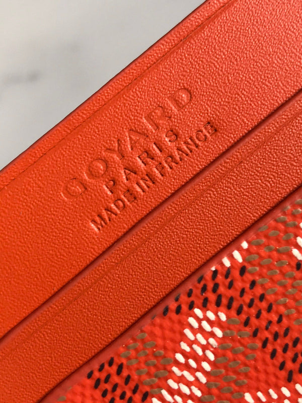 Goya Saint-Sulpice Card Wallet 11cm Orange Canvas