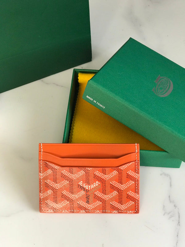 Goya Saint-Sulpice Card Wallet 11cm Orange Canvas