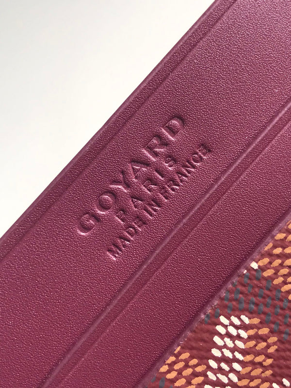 Goya Saint-Sulpice Card Wallet 11cm Burgundy Canvas