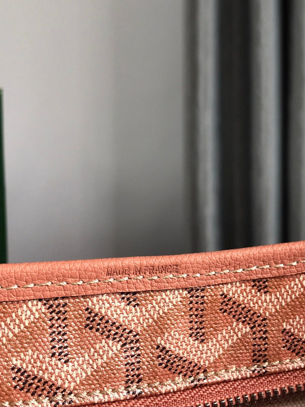 Bohème Hobo Bag 42cm Pink Canvas Chevroches Calfskin