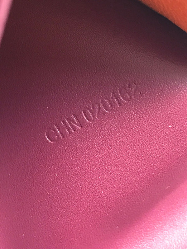 Custodia per passaporto Goyard Grenelle da 10 cm in tela bordeaux e pelle di vitello