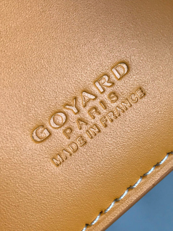 Goyard Saint-Pierre Card Wallet 11cm Yellow Canvas